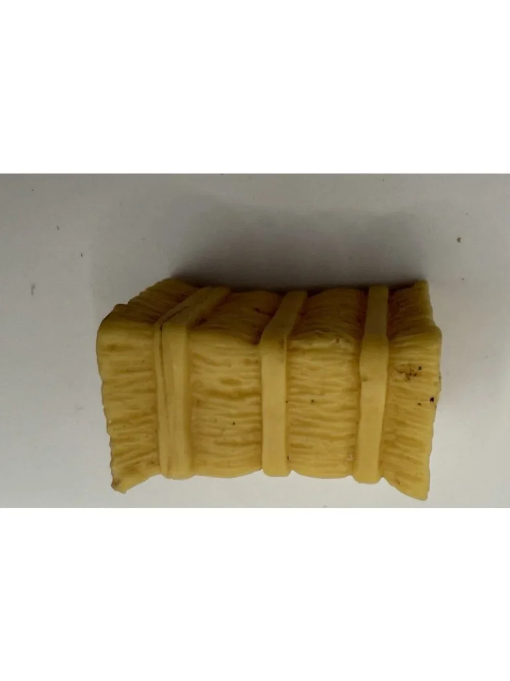 Plastic Hay  Bale For Barbie Or Other Fashion dolls 1 1/2” X  1 1/8”x 1”
